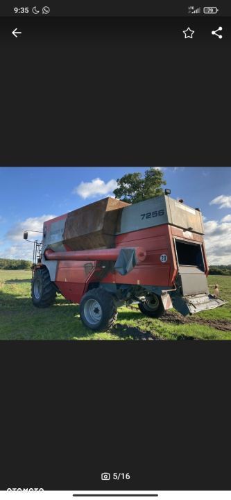 Massey Ferguson 7256 [CZĘŚCI] - Wózek Do Kombajnu Koło Pasowe Silnik Skrzynia Siekacz - 7