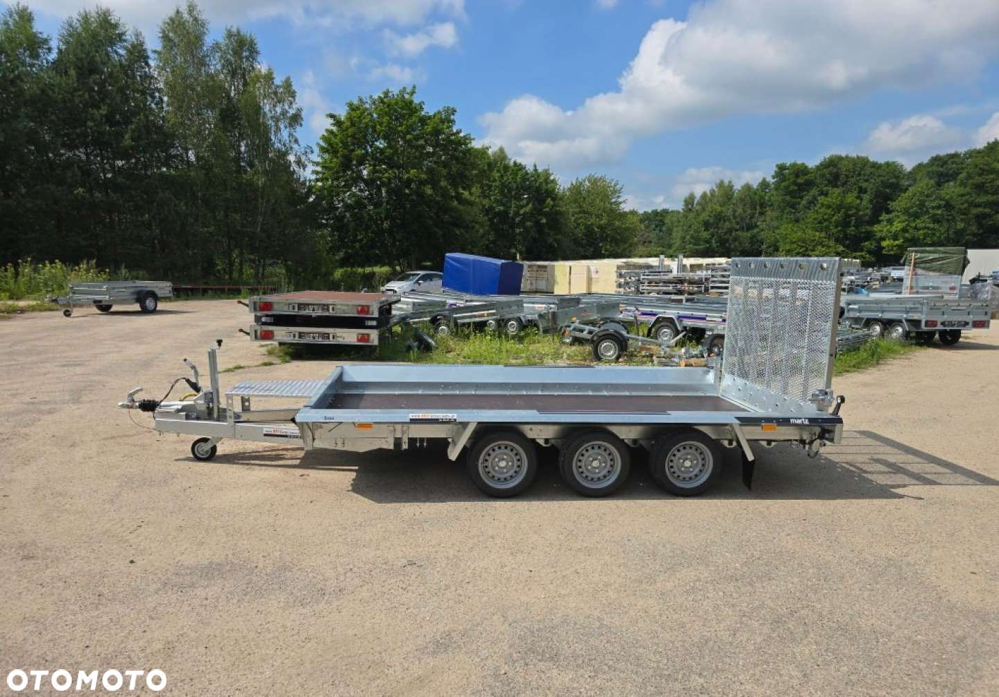 Martz Przyczepa do przewozu minikoparki Martz Bau 3 3500 kg 400 x 183 cm - 4