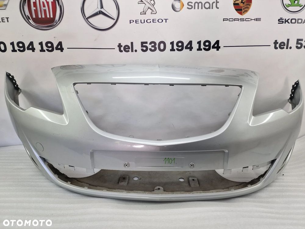 OPEL MERIVA B II 10- ZDERZAK PRZEDNI PRZÓD , KOLOR SREBRNY METALIK , NR 13267699 , NR AUKCJI NZ1101 - 1