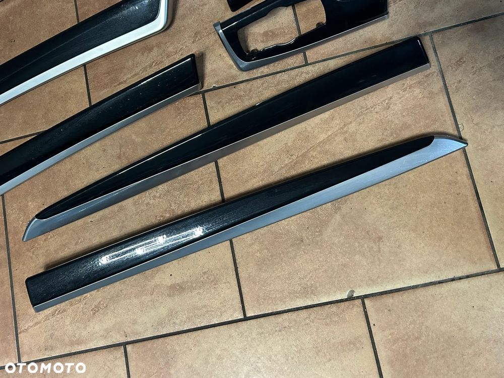 LISTWY OZDOBNE BMW 5 F10 F11 SCHWARZ CZARNE MANUAL EUROPA KPL 9166649 - 3