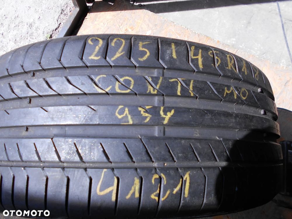 OPONA POJEDYNKA 225/45ZR18 XL CONTINENTAL CONTI SPORT CONTACT 5 MO DOT 4121 7.2MM - 1