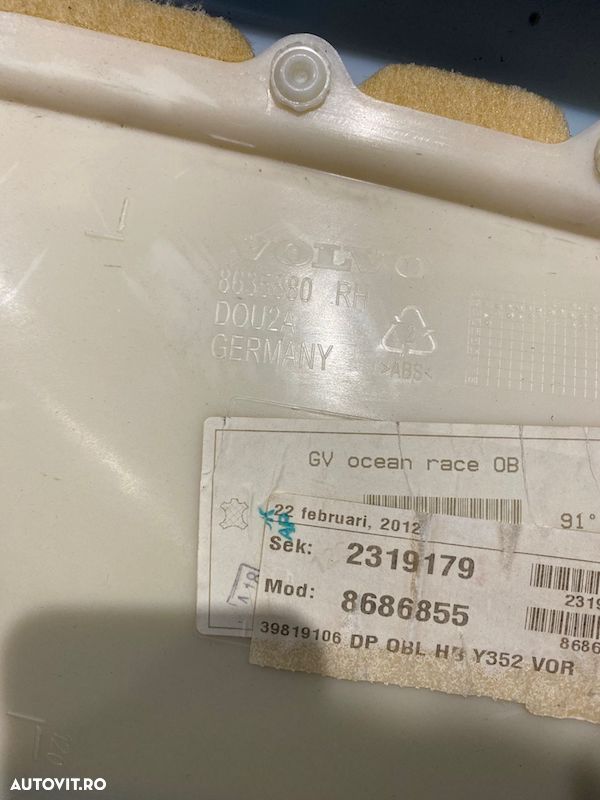 Fata de usa dreapta spate Volvo S60 V60 2010-2014 OCEAN RACE 8635880 8635883 - 6