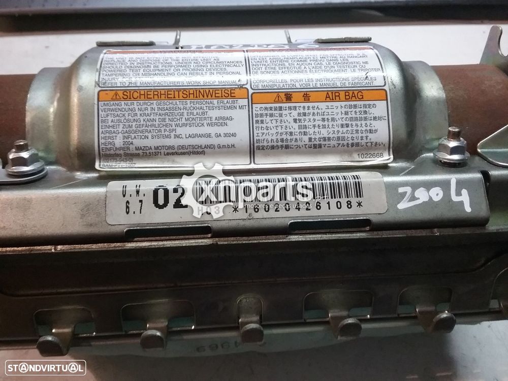 Airbag passageiro MAZDA 6 2002 - 2008 Usado - 2