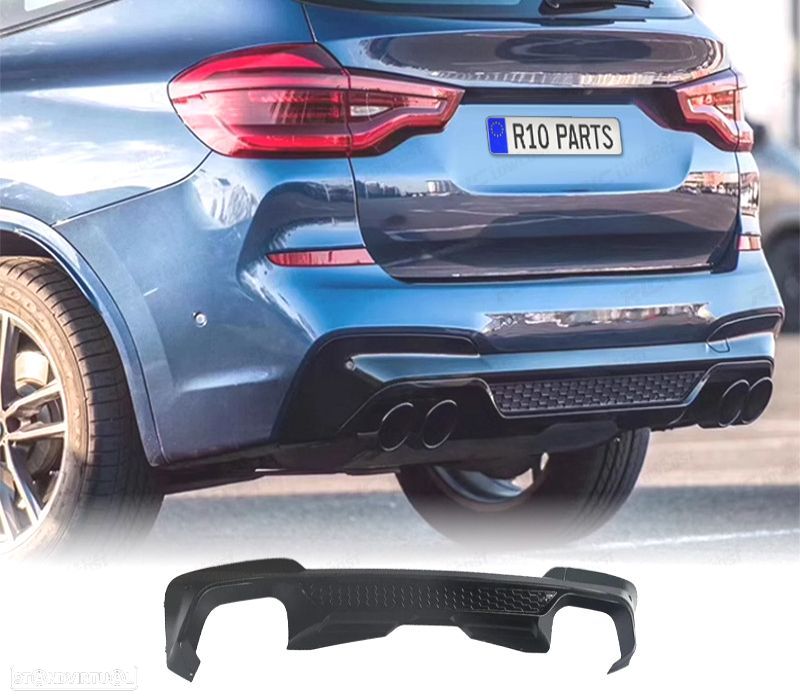 DIFUSOR BMW X3 G01 18-20 PRETO BRILHANTE - 1