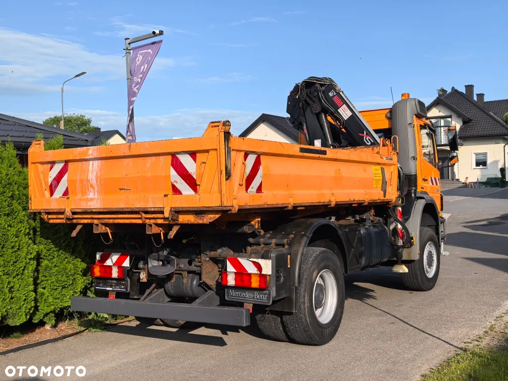 Mercedes-Benz * AXOR * 4x4 * Wywrotka 3-stronna * Hiab 099 * Czołownica do pługa * - 11