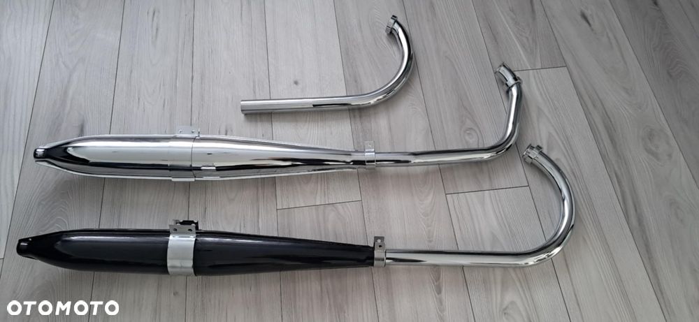 TŁUMIK KOLANKO WSK 125 B1 B3 CZARNY CHROM WYDECH RURA WYDECHOWA