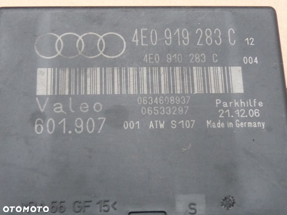 AUDI A8 D3 MODUŁ PARKOWANIA PDC STEROWNIK 4E0919283C - 4