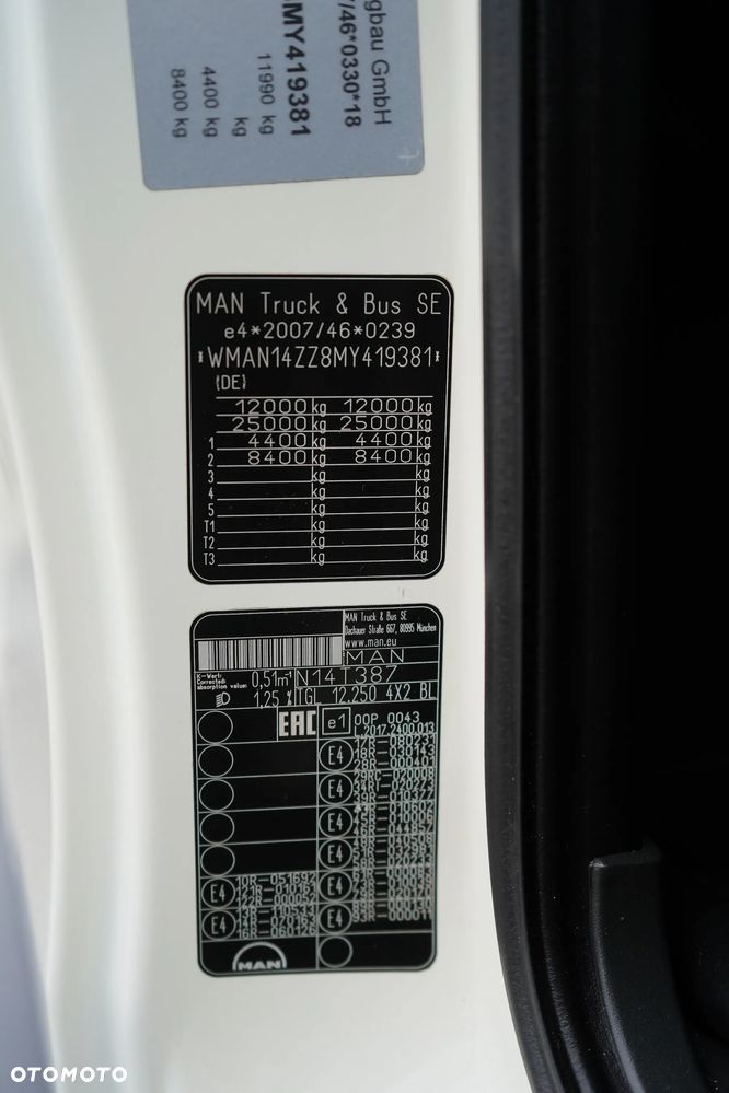 MAN TGL / 12.250 / ACC / EURO 6 / KONTENER / 18 PALET / 67 000 KM - 11