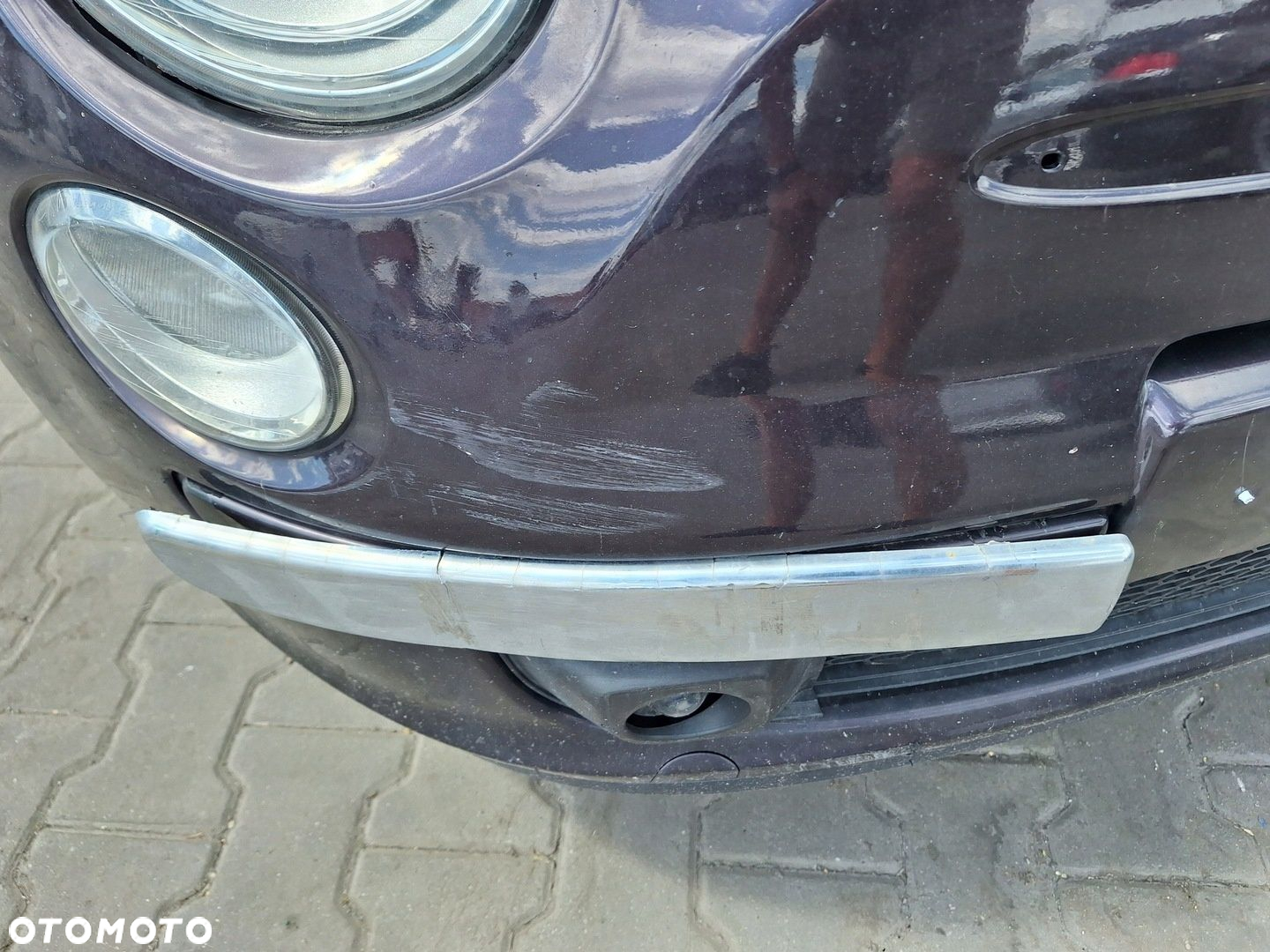 FIAT 500 PRZÓD ZDERZAK MASKA BŁOTNIK LAMPA PAS WZMOCNIENIE CHŁODNICA 528/B - 6