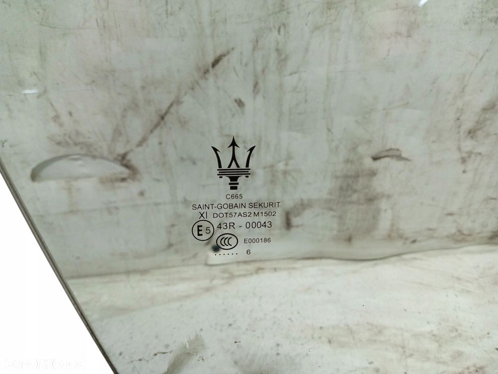 SZYBA DRZWI PRAWY PRZÓD MASERATI GHIBLI III (2013-2017) 3.0 D 250KM - 3