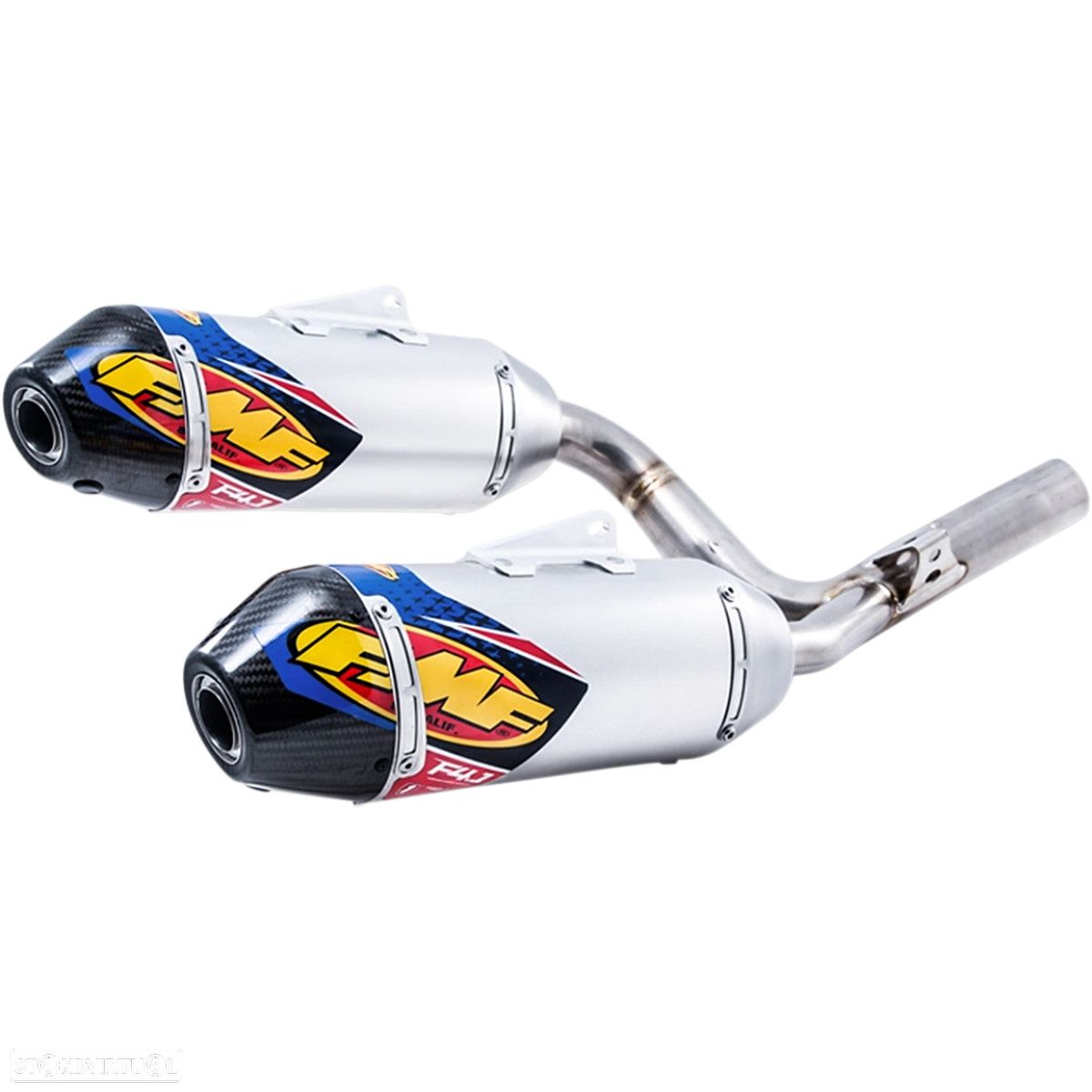 ponteira de escape dual fmf factory 4.1 rct honda crf 450 - 1