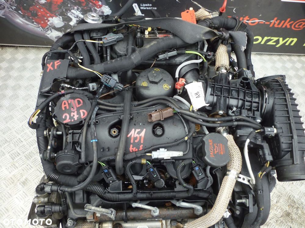 SILNIK KOMPLETNY JAGUAR XF 2.7 D AJD 151 TYS - 2