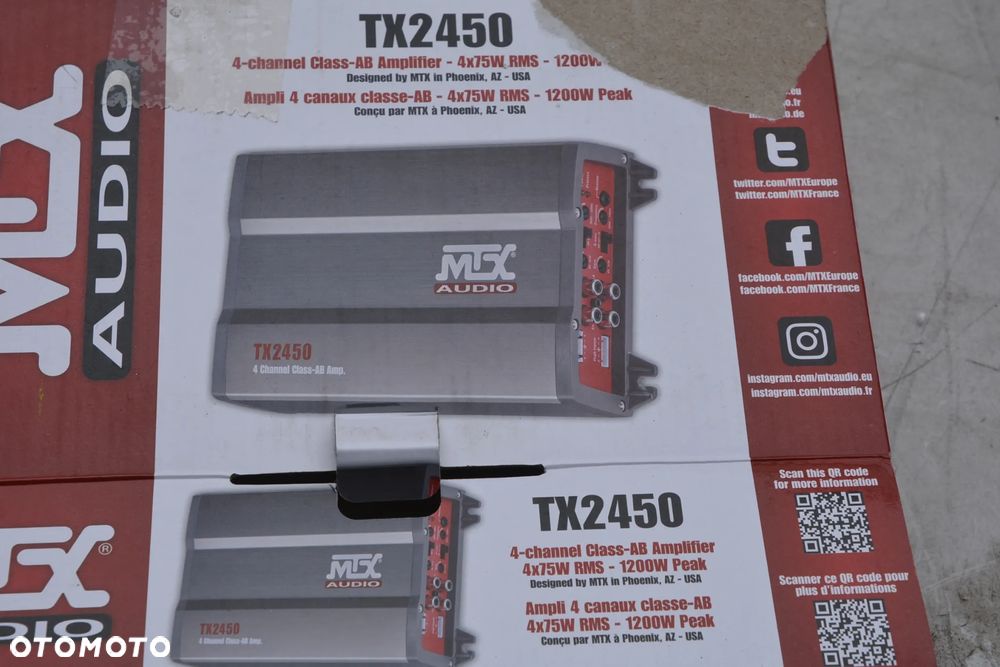 Wzmacniacz samochodowy MTX TX2450 - 2