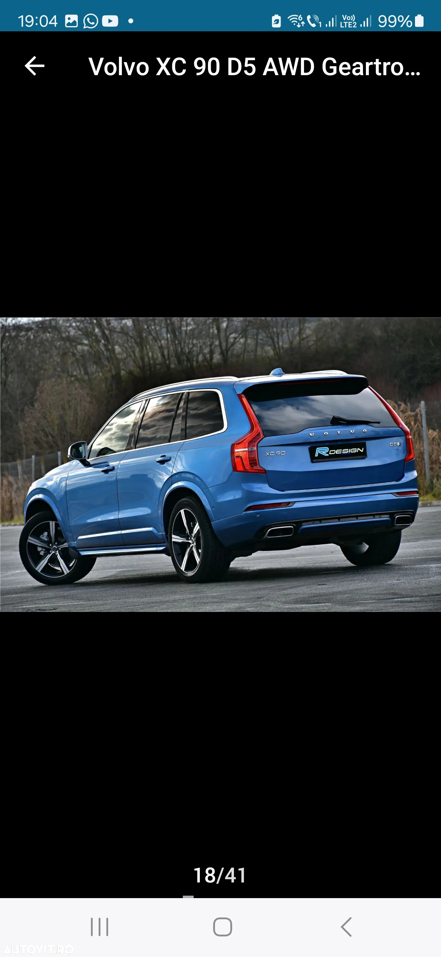 Volvo XC 90 D5 AWD Geartronic RDesign - 5