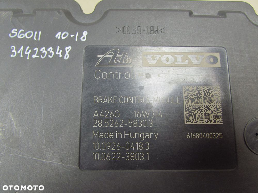 VOLVO S60 II V60 V70 XC 10- POMPA HAMULCOWA STEROWNIK ABS 31423348 31273882 AG9N-2C405-AB - 7