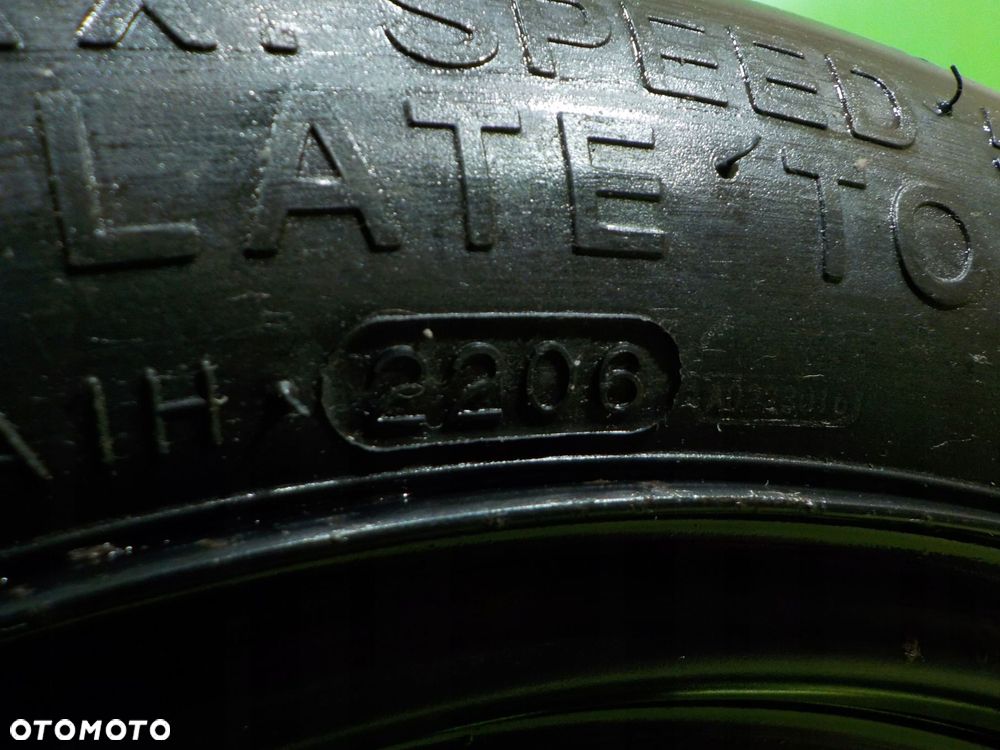 AUDI A3 8P GOLF V GOLF VI kolo dojazdowe 125/70/16 5X112 - 5