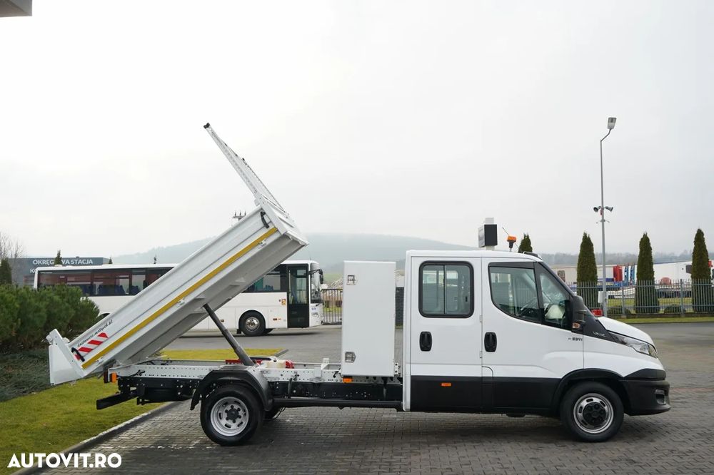 Iveco DAILY 35-140 / BASCULATOR / CU TRACȚIE MÂNĂ / DOUĂ TRACȚII / MANUAL / 6 LOCURI / - 8