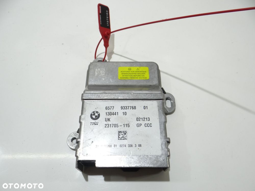 MODUŁ SENSOR AIRBAG BMW I3 9337768 - 1