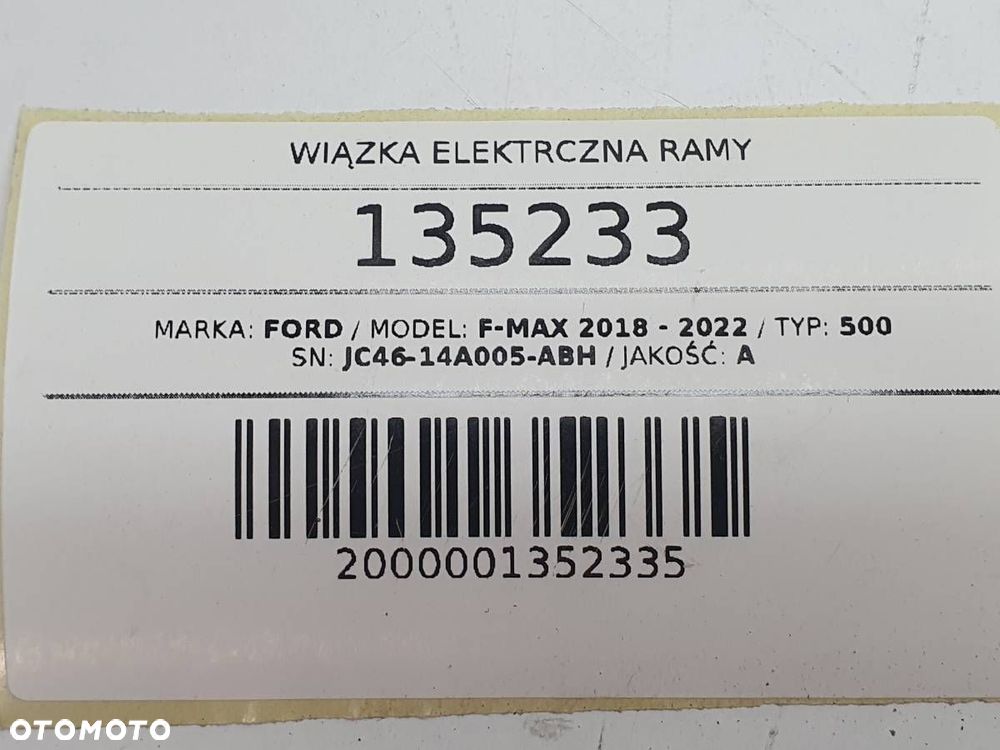 WIĄZKA ELEKTRCZNA RAMY FORD F-MAX 500 EURO 6 JC46-14A005-ABH EUROPA - 8