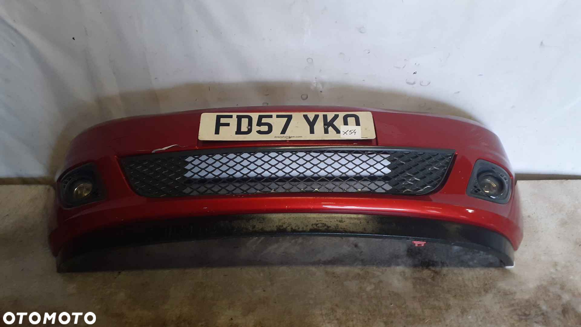 ) ZDERZAK PRZÓD PRZEDNI FORD FIESTA MK6 VI LIFT FL T5 RUDA POMARAŃCZOWA HALOGENY - 2