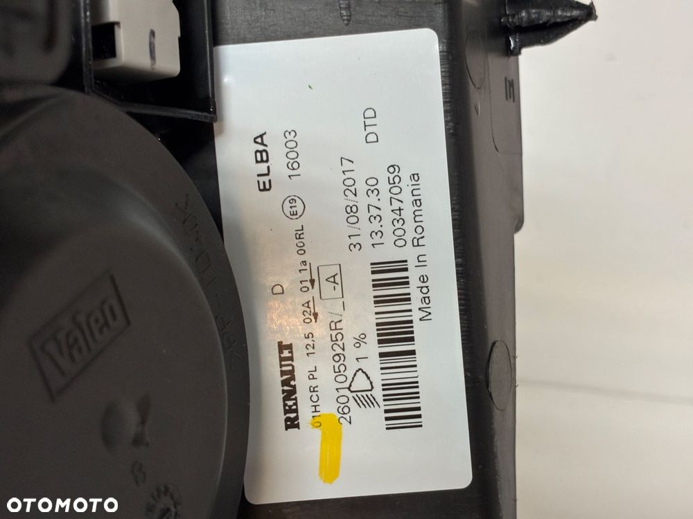 DACIA LOGAN MK2 II LIFT 2018 LAMPA PRZÓD PRZEDNIA PRAWA  LED EU 260105925R - 3
