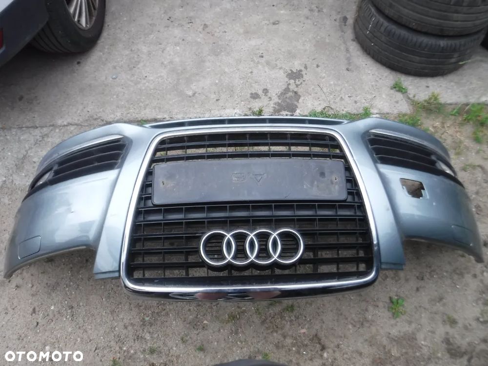 Audi A6 C6 lift zderzak pod xenon atrapa kompletny - 7