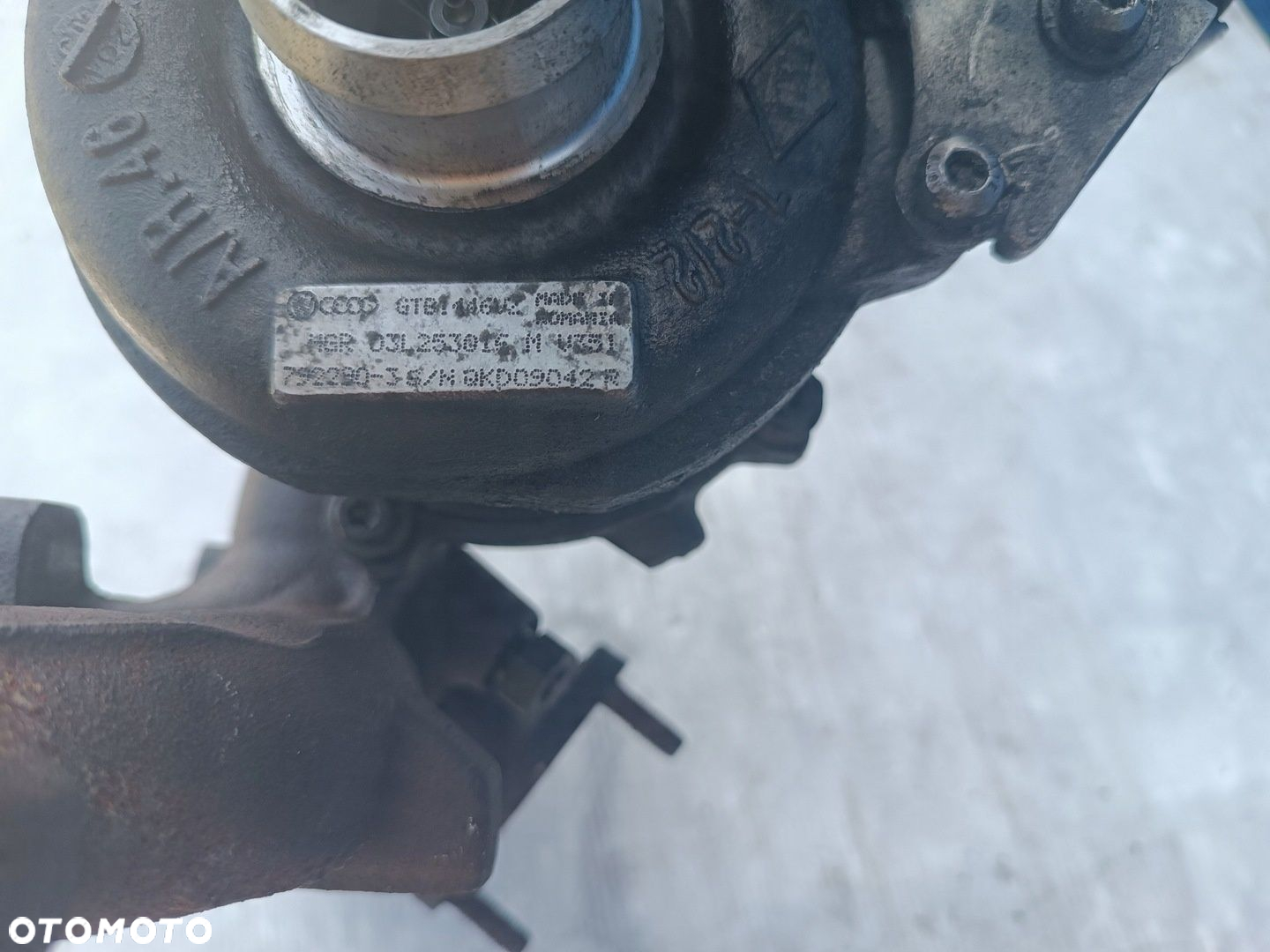 VW TRANSPORTER T5 2.0 TDI CAA TURBOSPRĘŻARKA TURBINA 03L253015M - 5