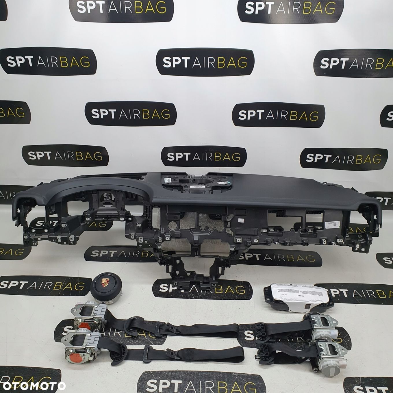 PORSCHE CAYENNE 3 III LIFT 9Y DESKA ROZDZIELCZA KONSOLA KOKPIT PULPIT PODUSZKI AIRBAG AIR BAG PASY KIT SET - 1