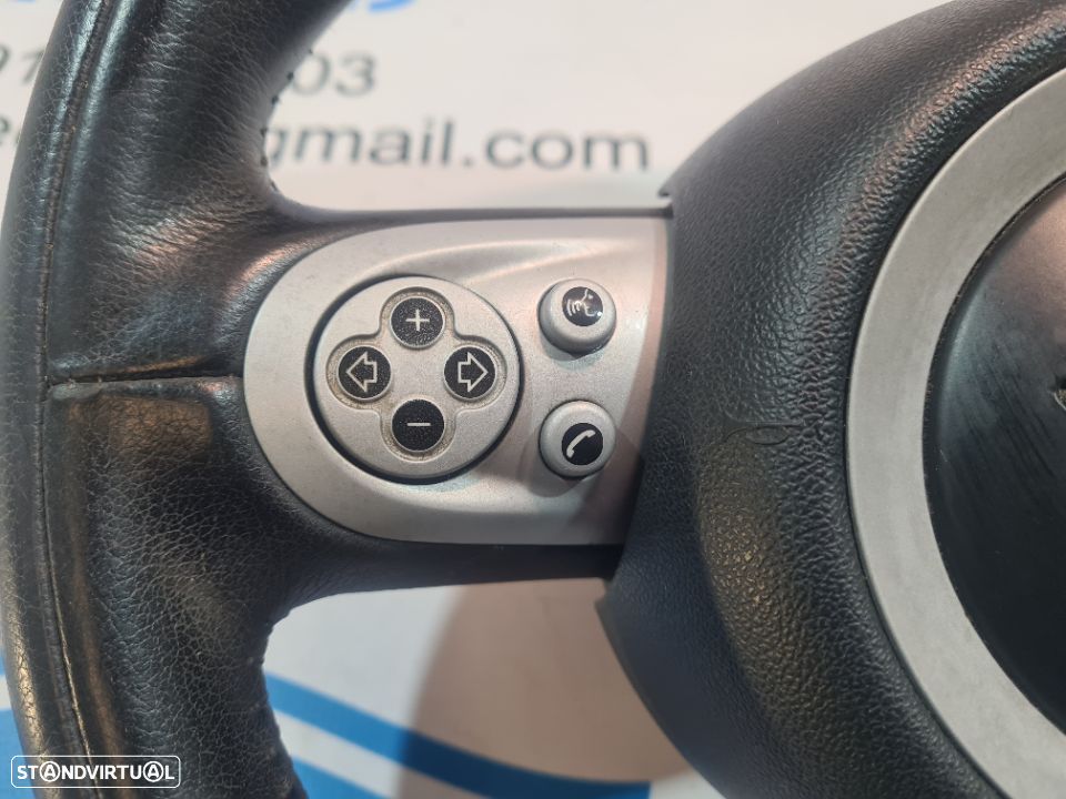 VOLANTE GUIADOR COMPLETO MINI COOPER R56 32306794624 6794624 607387211 PELE COMANDOS MULTIFUNÇÕES AIRBAG - 9
