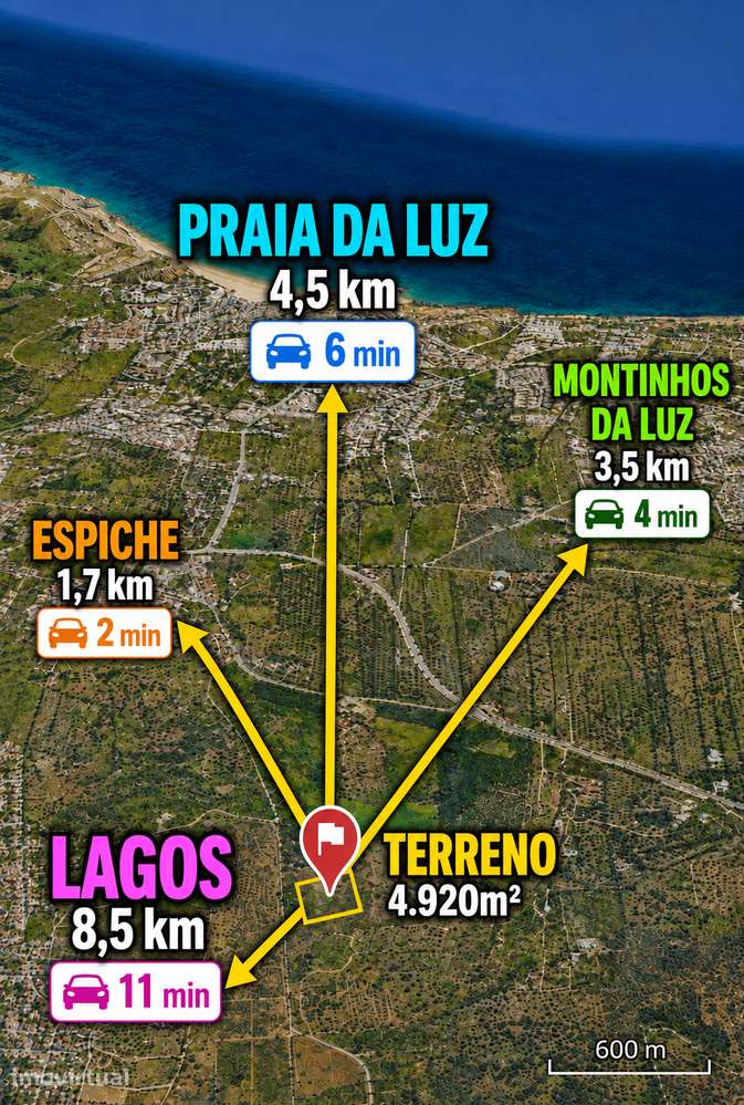 Excelente terreno em Luz Lagos.