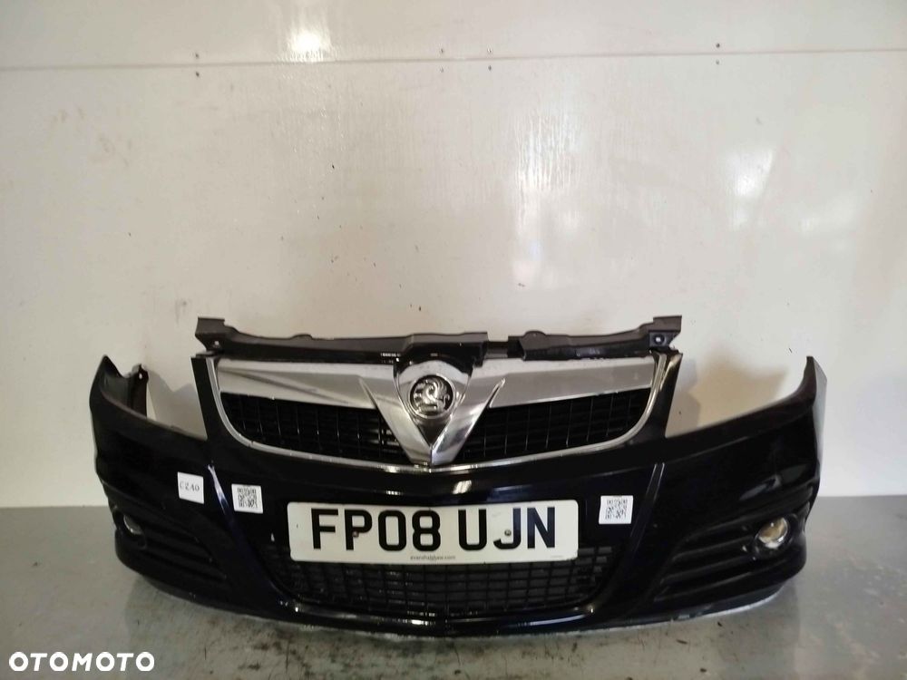^ ZDERZAK PRZÓD PRZEDNI OPEL VECTRA C LIFT FL Z20R CZARNY HALOGENY - 1