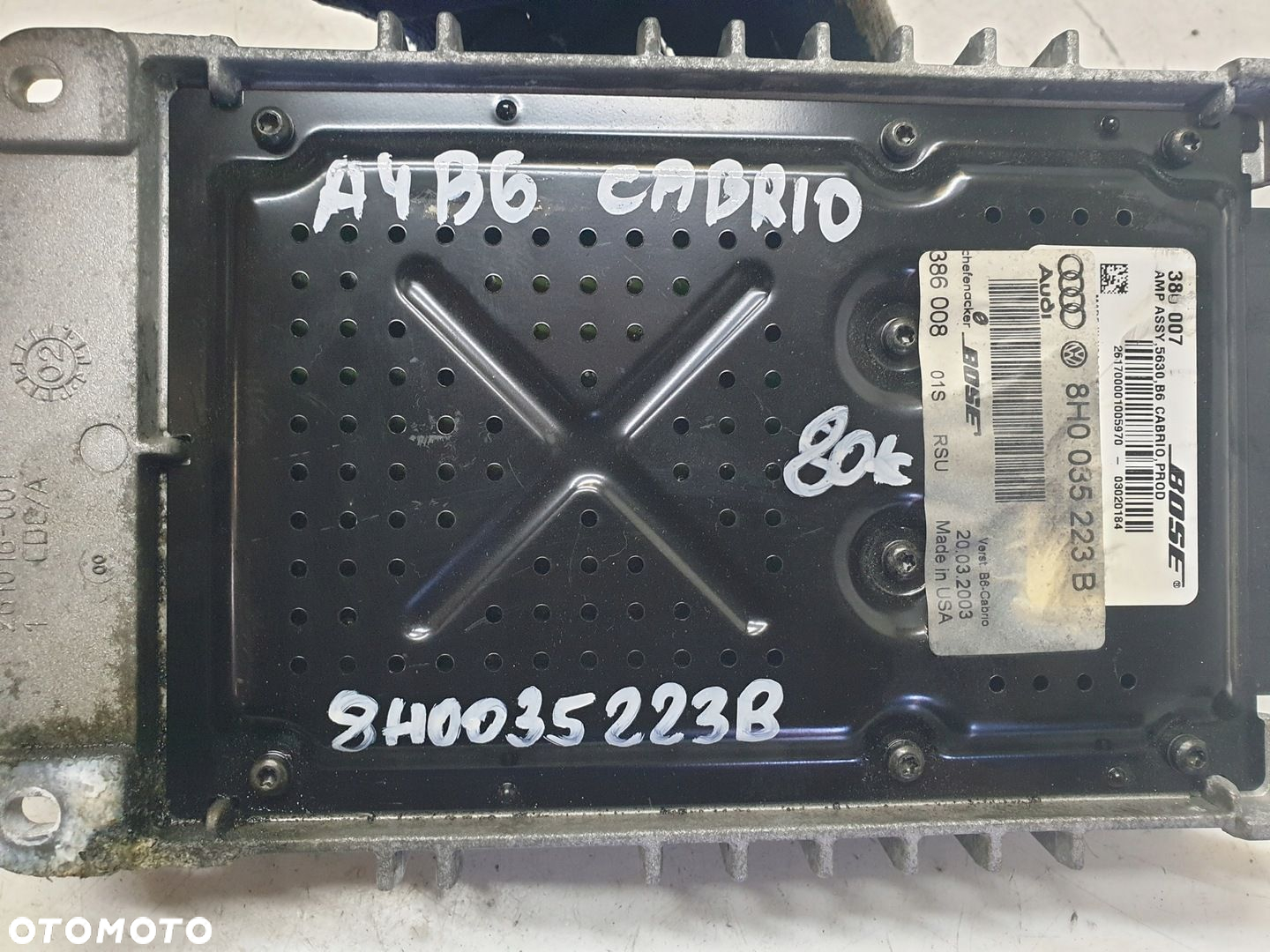 WZMACNIACZ BOSE AUDI A4 B6 CARBIO 8H0035223B - 5