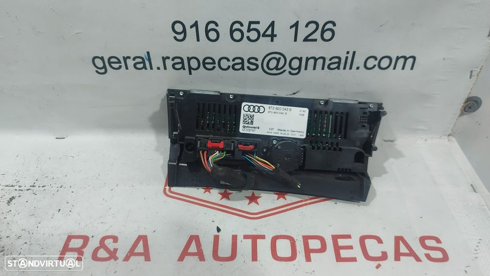 Comando Sofagem Climatronic Audi A4 B8 8T2820043S Original - 2