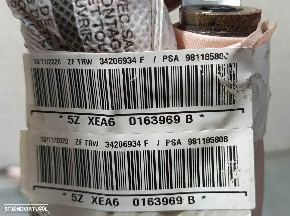 Airbag cortina frente esquerdo CITROEN C3 II 1.2 VTI 82 - 4