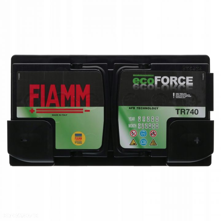 Akumulator Fiamm EcoForce AFB TR740 12V 80Ah 740A - 4