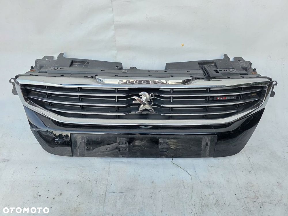 Peugeot 508 LIFT GT-Line atrapa emblemat grill w zderzak przedni + stelaz - 1