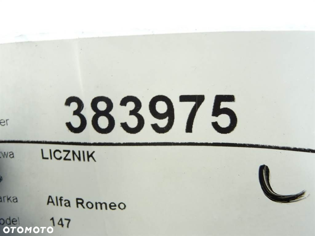 LICZNIK - 90.00 PLN - ALFA ROMEO 147 (937_) 2000 - 2010 1.6 16V T.SPARK ECO (937.AXA1A, 937.BXA1A) - 6
