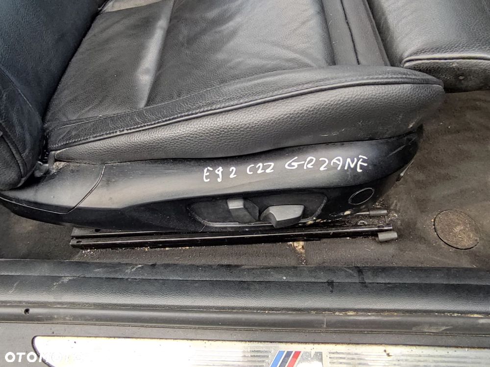 FOTEL PRAWY PRZÓD PRZEDNI M PAKIET CZARNA SKÓRA GRZANY BMW E92 LIFT - 3