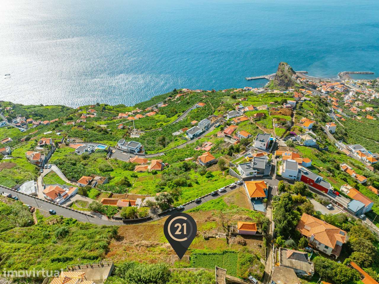 Terreno com Projeto Aprovado para 5 Moradias - Vista Mar Definitiva - - Grande imagem: 2/35