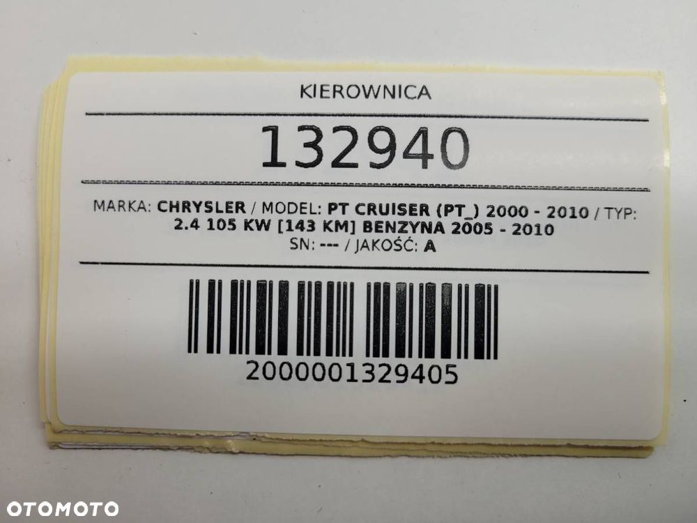 KIEROWNICA CHRYSLER PT CRUISER 2008 EUROPA SZARA - 9