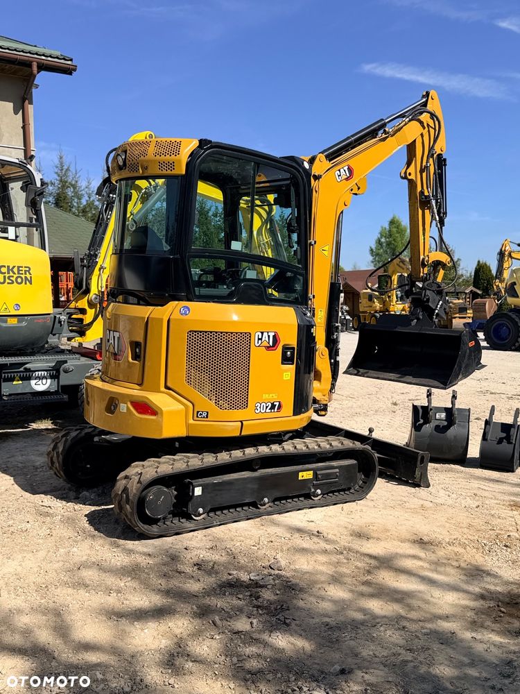 Caterpillar Minikoparka Cat 302.7 3xłyżki Skarpowa hydrL\P dodatkowe linie hydrauliczne szybkozłącze Gąsienice jak Nowe WIDŁY WIERTNICA za dopłatą - 4
