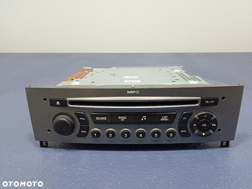 PEUGEOT 308 I T7 07- RADIO CD MP3 FABRYCZNE 96647511 - 1