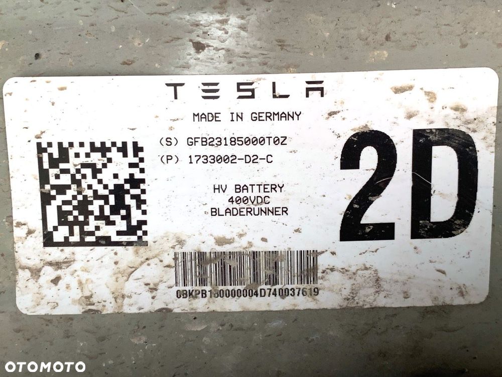 BATERIA HYBRYDA TESLA MODEL Y (5YJY) 2019 - 2022 EV 235 kW [320 KM] 1733002-D2-C 400VDC - 8