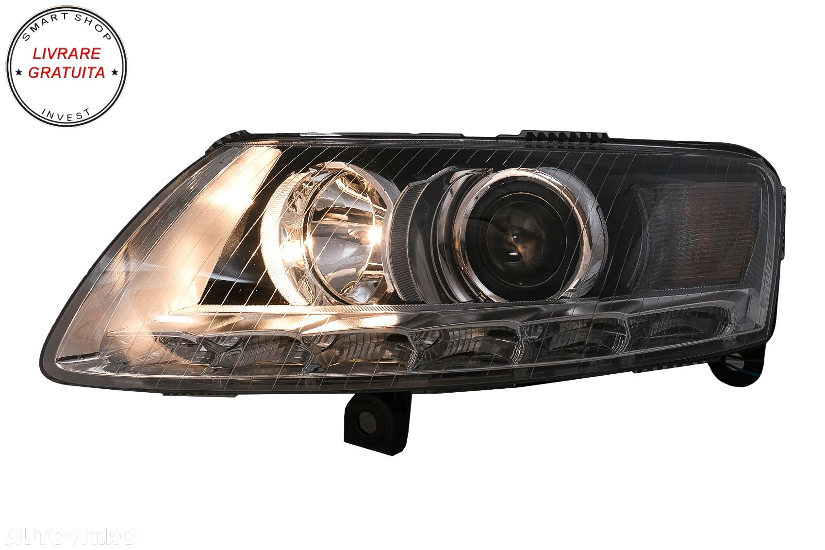 Faruri LED Audi A6 4F C6 (2008-2011) Conversie pentru Xenon la Facelift Design- livrare gratuita - 5