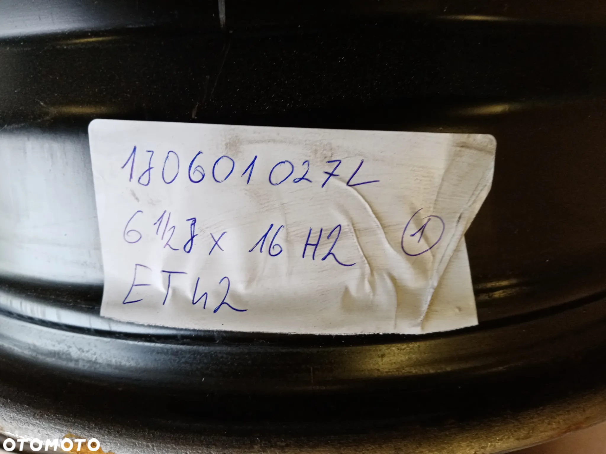 Felgi stalowe Volkswagen R16 16 5x100 ET42 6,5j 1J0601027L - 11