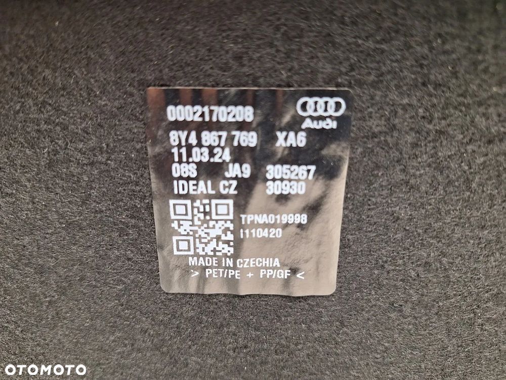 polka bagaznika audi a3 8y sportback 5d 8y4 8y4867769 2020- orginal demontaz - 5