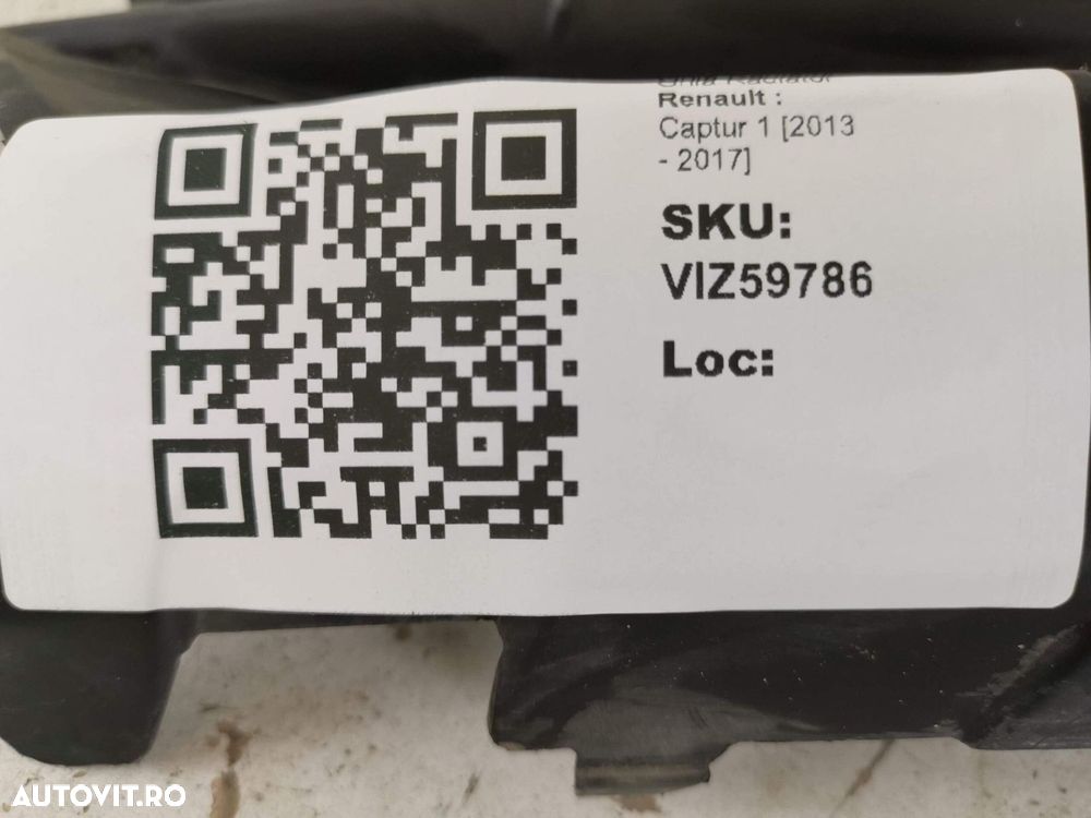 Grila Radiator Centrala Renault  Captur 1 2013 2014 2015 2016 2017 Ori - 8