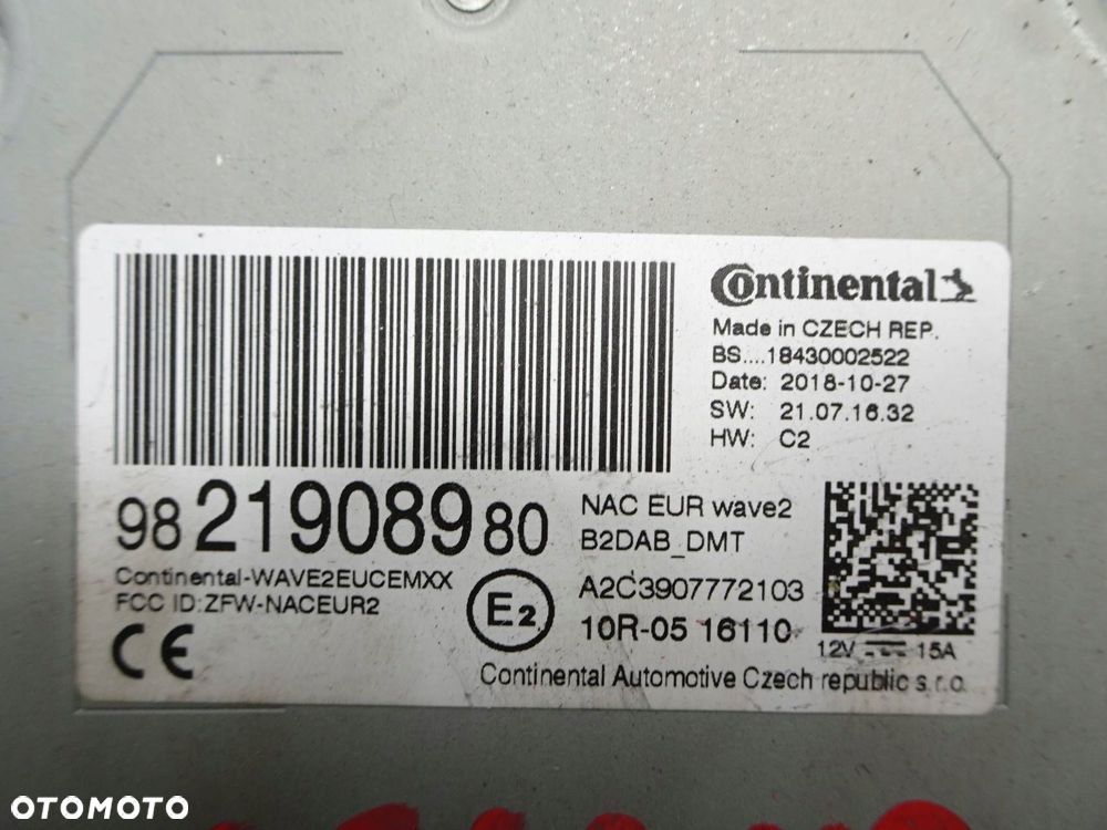 stacja multimedialna radio gps opel crossland x 9821908980 - 9