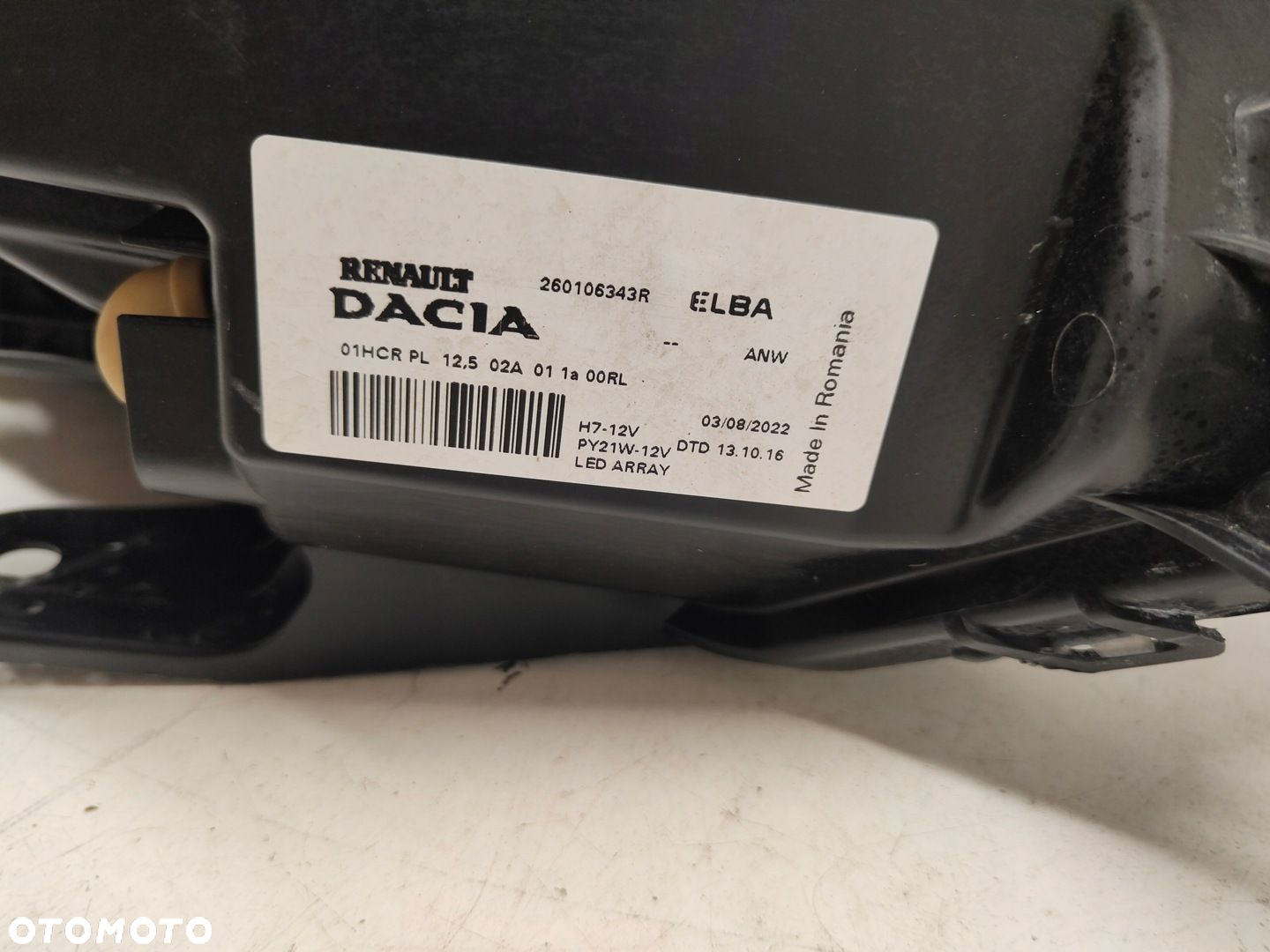 DACIA SANDERO STEPWAY LIFT PÓŁ LED LAMPA PRAWY PRZÓD 260106343R - 7