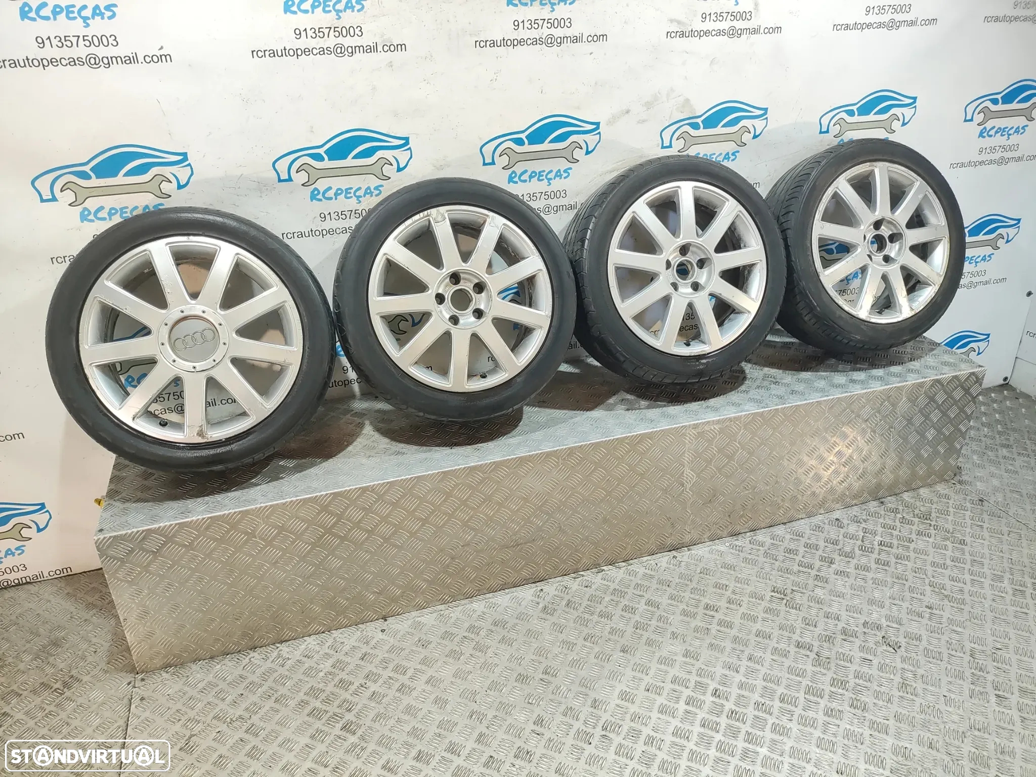 - Jantes 17" Ronal | Audi - A4 B6 - ORIGINAIS - 7.5J | ET43 | 5x112 - 17 Polegadas | 8E0601025AC | 8E0 601 025 AC | Jante | 5 x 112 | 235 45 17 | Pneus - 9